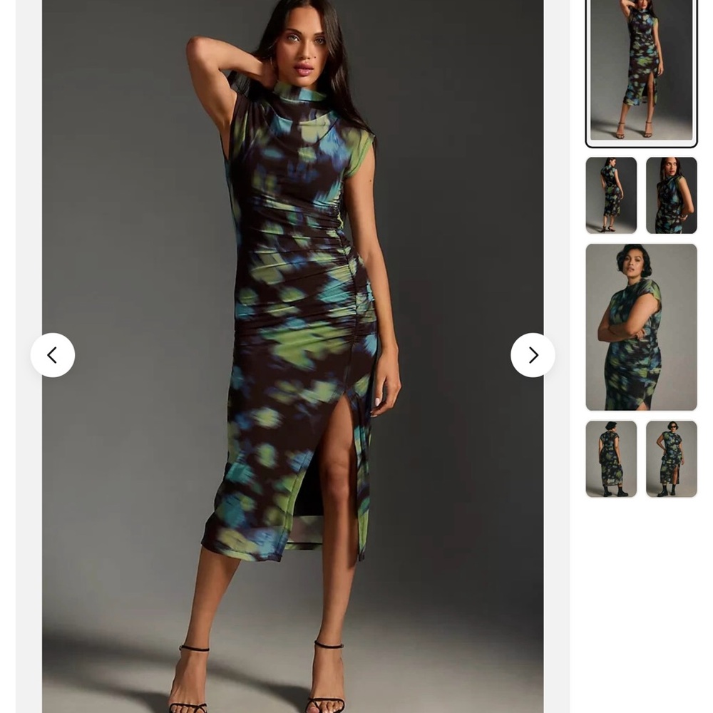 Anthropologie Elegant Multicolor Sleeveless Dress - Picture 4 of 4